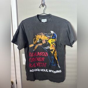 Diamond Cross Ranch Graphic Tee - Charcoal